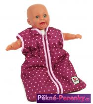 kvalitní barevný spací dětský pytel pro miminko - panenky značky Bayer Chic určený pro nejmenší miminka  panenky 