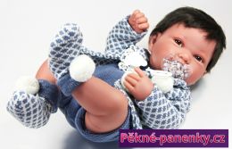 originalní španělské panenky pro děti realistická panenka kluk, panenka kluk s vlasy Antonio Juan mluvící panenky ze Španělska pro děti